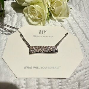 Bomb Party Necklace - Lab created Pink and White CZ